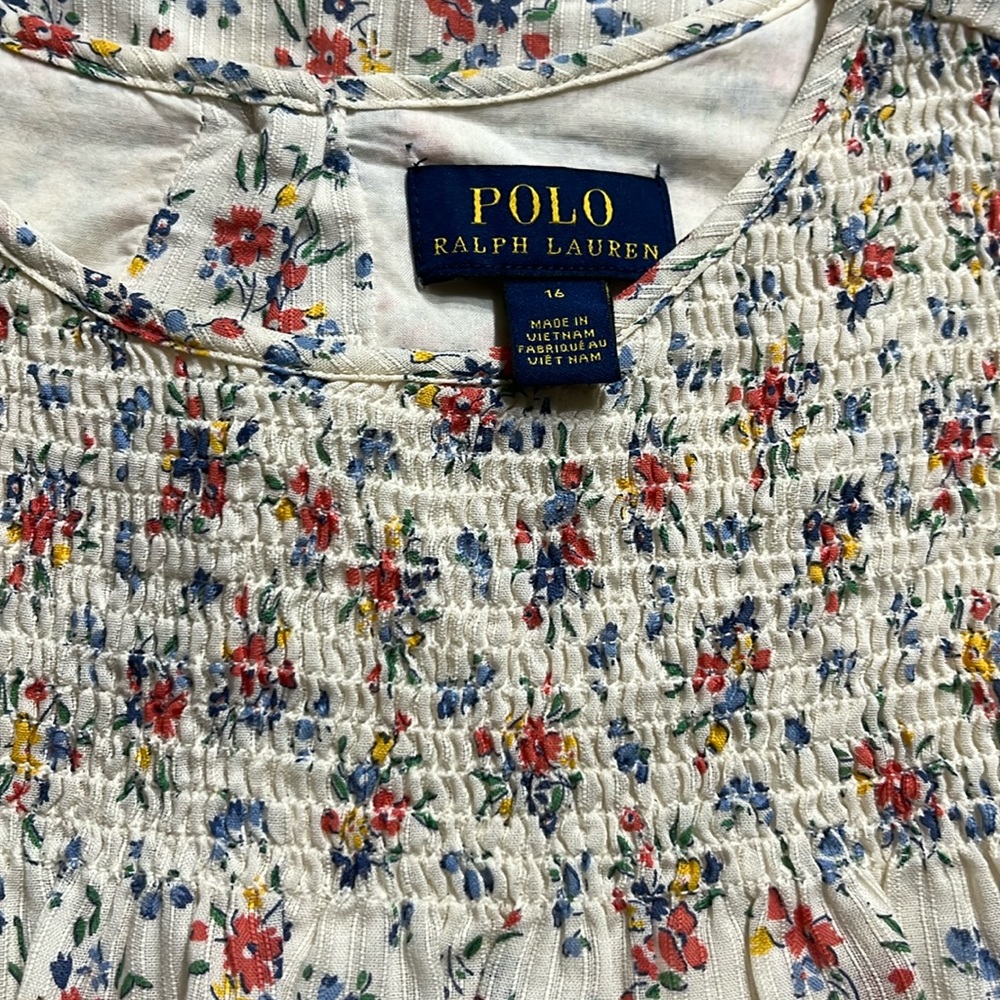 Girls Ralph Lauren Smocked Dress